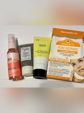 Skincare Bundle x4 New Sealed — Versed, Hello Good Stuff, Orlando Pita, Dermacti